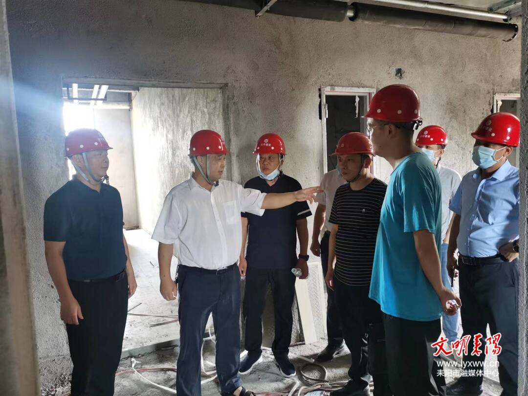 伍检告调研市卫健系统重点项目建设