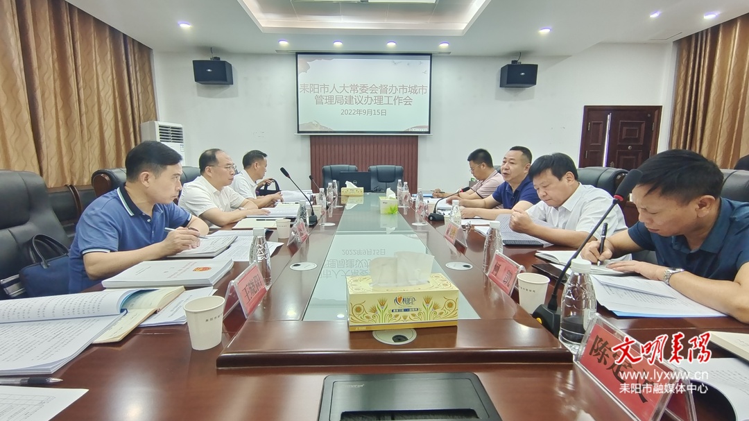 李连飞督办市城管局人大建议办理工作