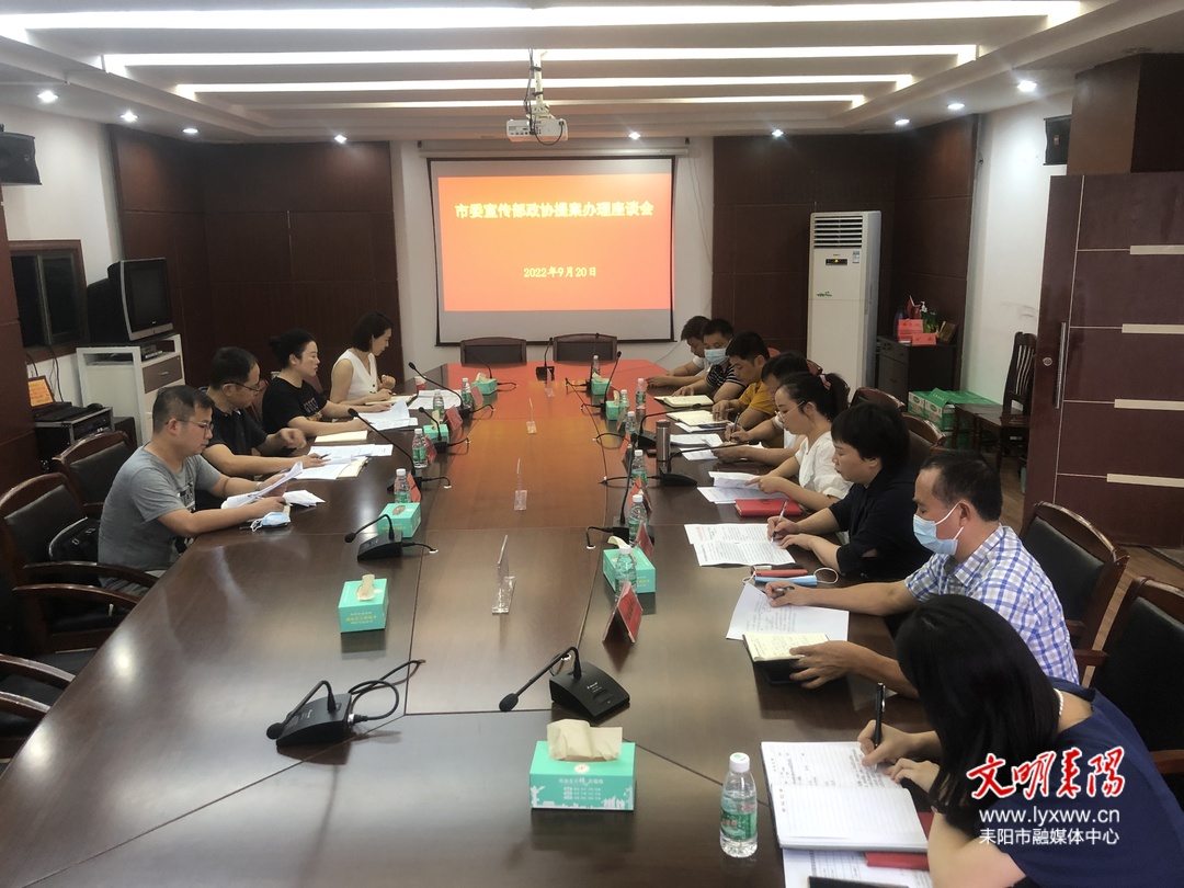 耒阳市委宣传部扎实做好政协提案办理工作