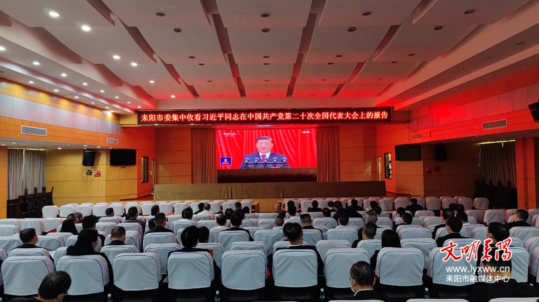 耒阳社会各界收听收看党的二十大开幕会盛况
