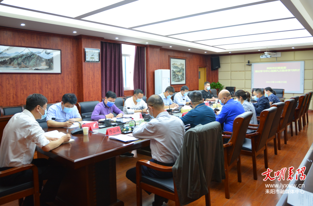 【新征程•加油干】耒阳市纪委监委专题学习讨论党的二十大报告