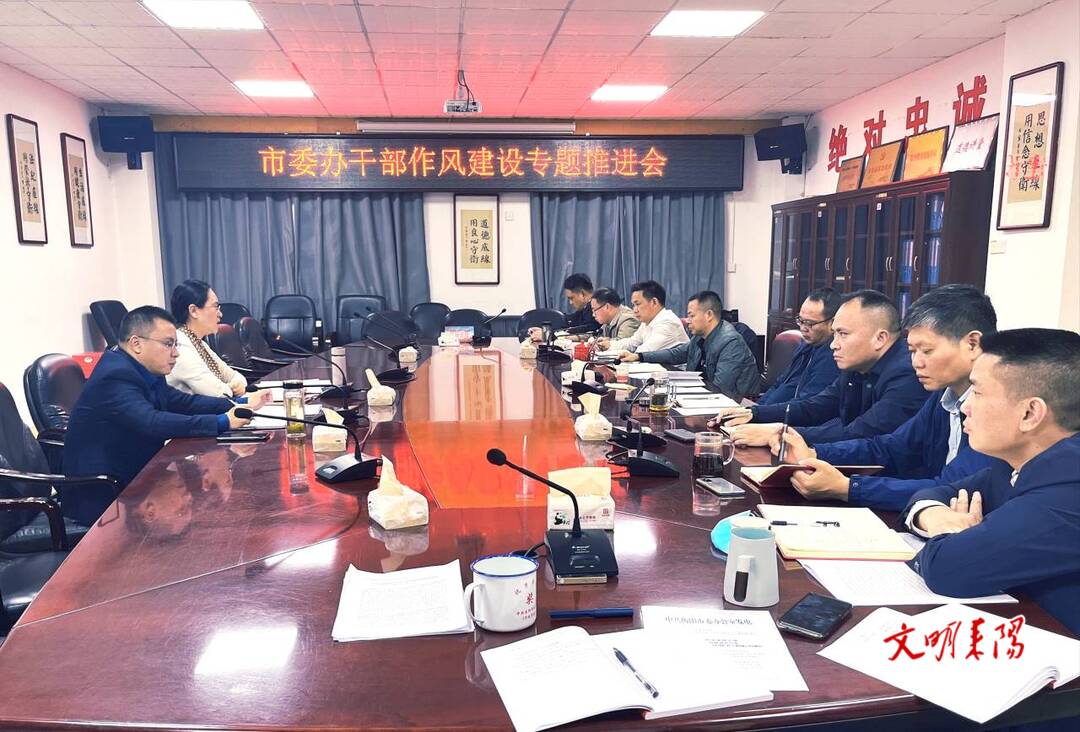 市委办召开干部作风建设专题推进会