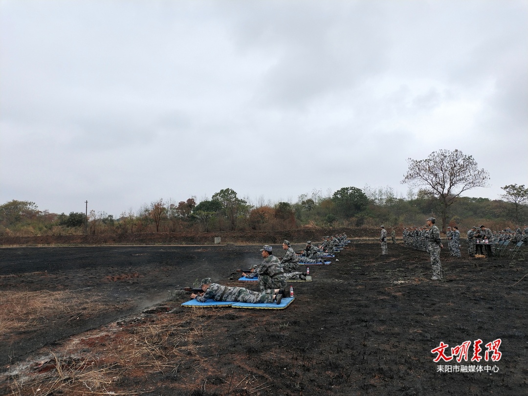 瞄准 射击！耒阳市人武部组织民兵开展实弹射击训练