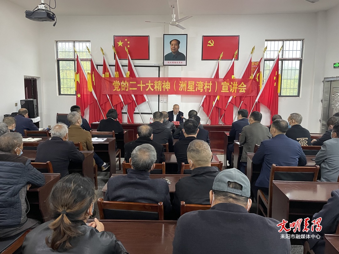 【新征程•加油干】尹立鑫到新市镇洲星湾村宣讲党的二十大精神
