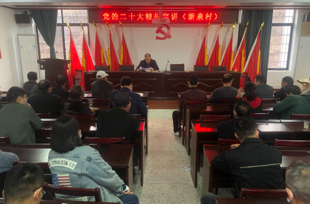 【新征程•加油干】周斐到夏塘镇新泉村宣讲党的二十大精神