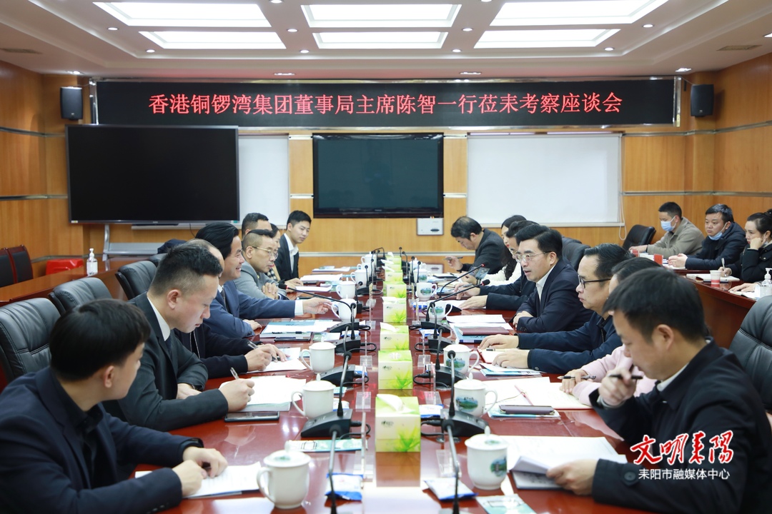 赖馨正与香港铜锣湾集团董事局主席陈智座谈