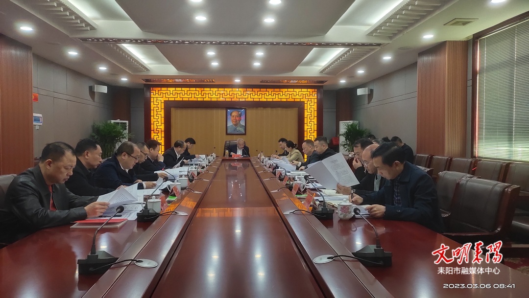 耒阳市政府召开党组（扩大）会议暨理论学习中心组2023年第二次集体学习