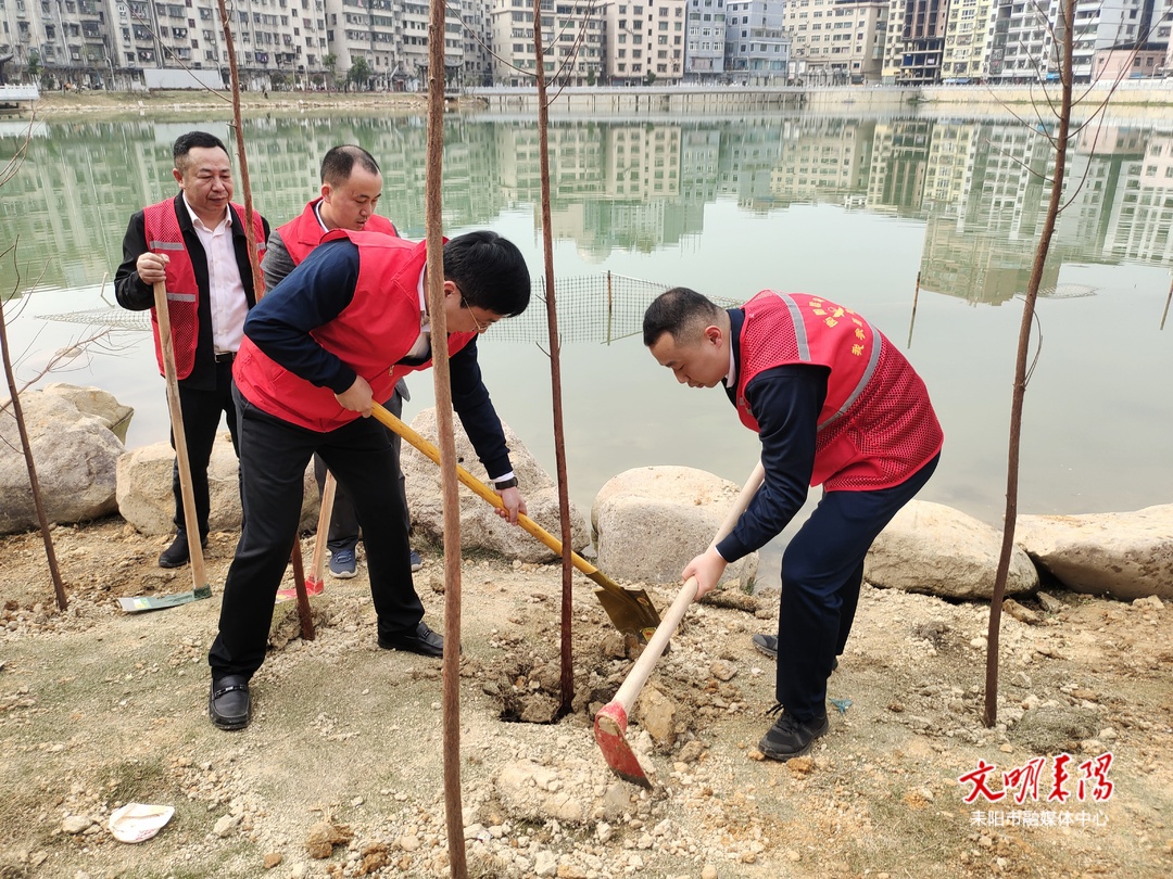 为“绿色耒阳”增绿添彩！曾铁铮带领党员干部义务植树800株