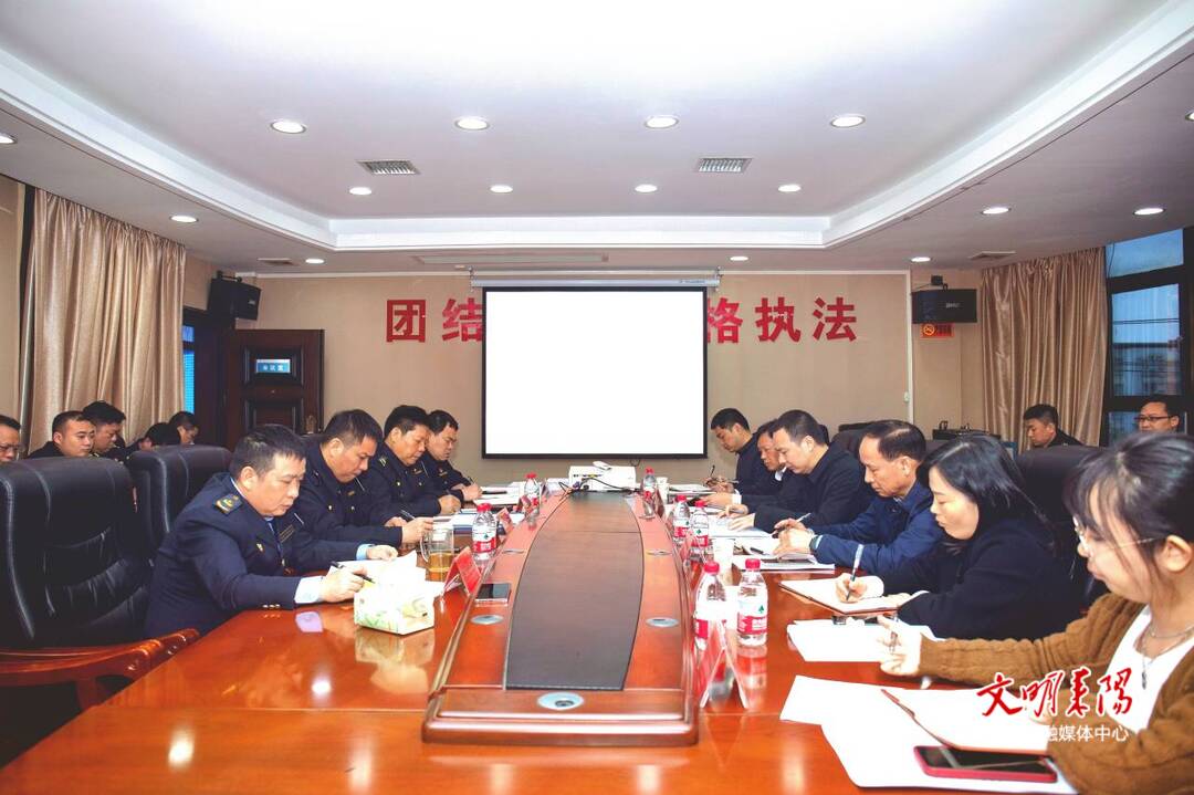 蒋新星到市综合行政执法局调研文明城市创建工作