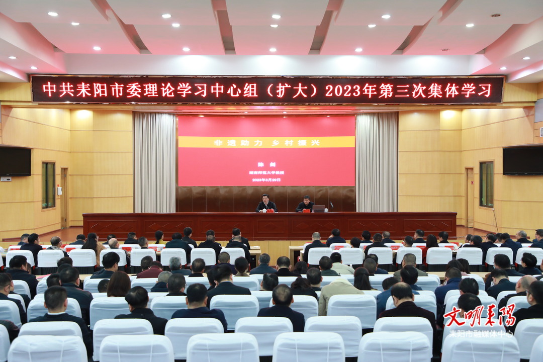 耒阳市委理论学习中心组举行2023年第三次集体学习