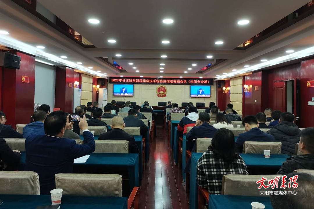 耒阳市组织收听收看2023年省交通问题顽瘴痼疾系统整治推进视频会议