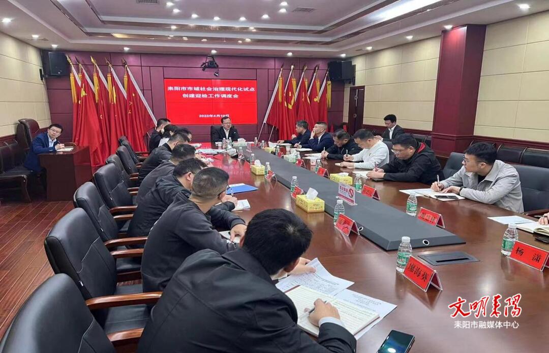 耒阳市召开市域社会治理现代化试点创建迎检工作调度会