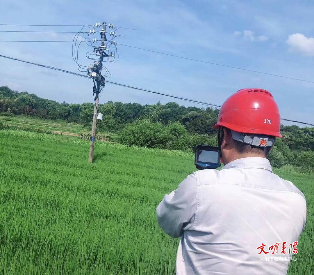 国网耒阳市供电公司：全面诊断  防止线路设备“中暑”