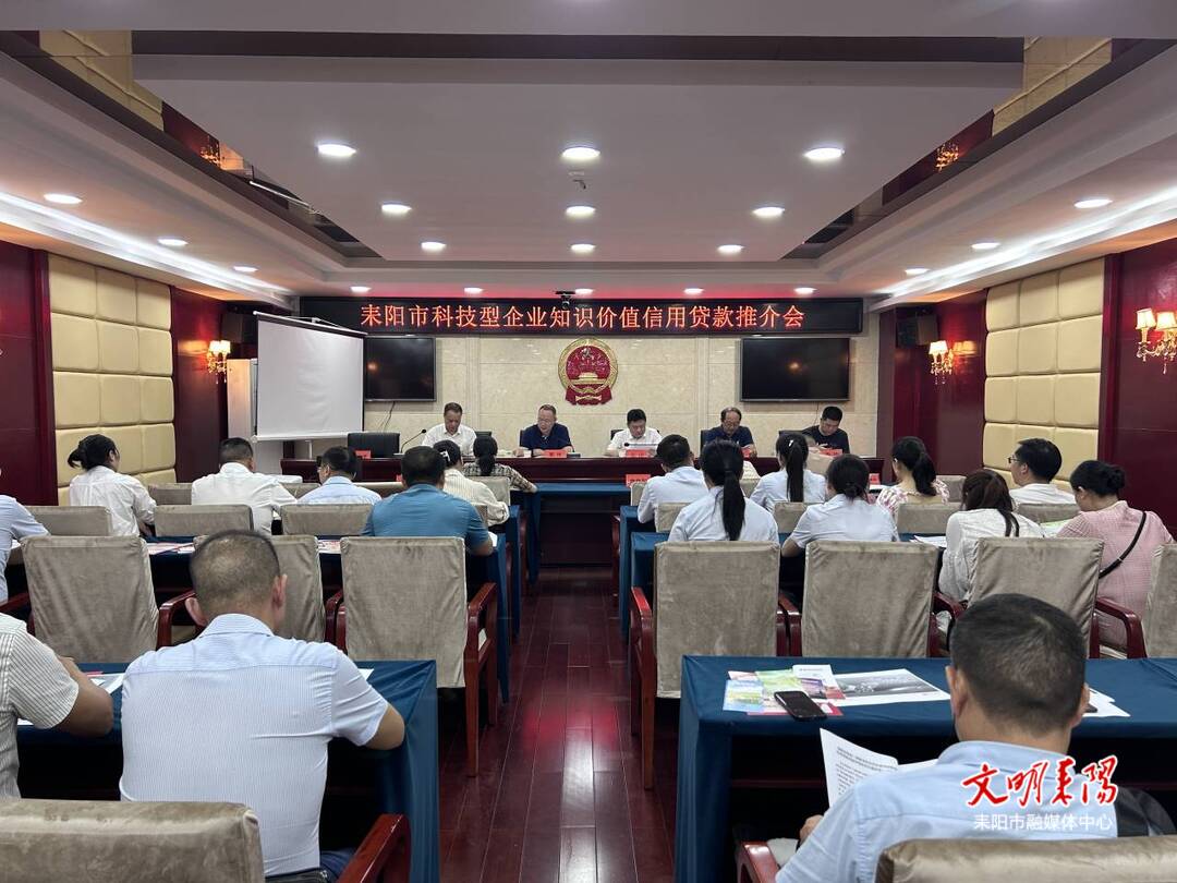 耒阳市召开科技型企业知识价值信用贷款推介会议