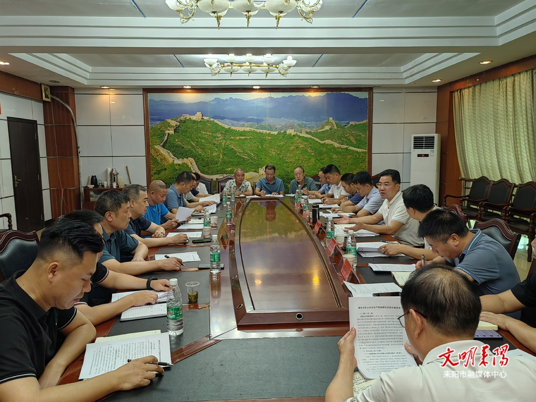 耒阳市政府召开国家矿山安监局问题整改交办会