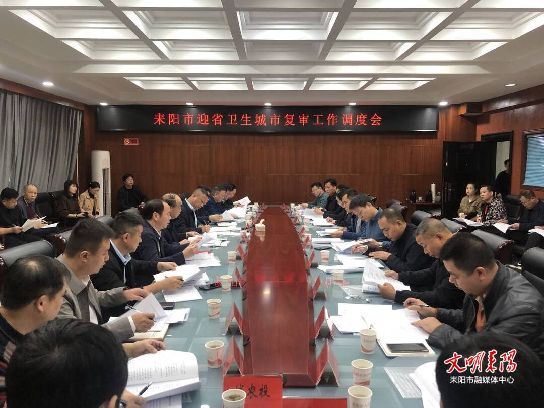 全力以赴做好省级卫生城市复审迎检工作