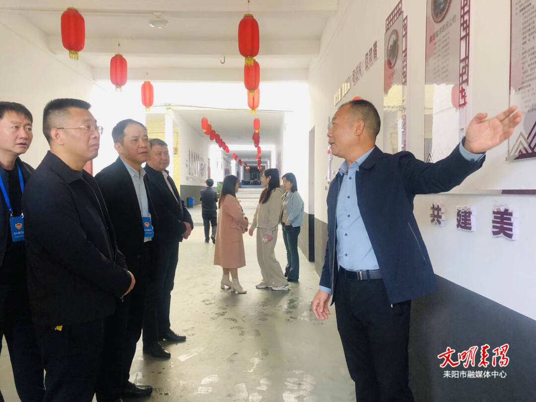 市政协视察“三灰一白”房屋美化工作