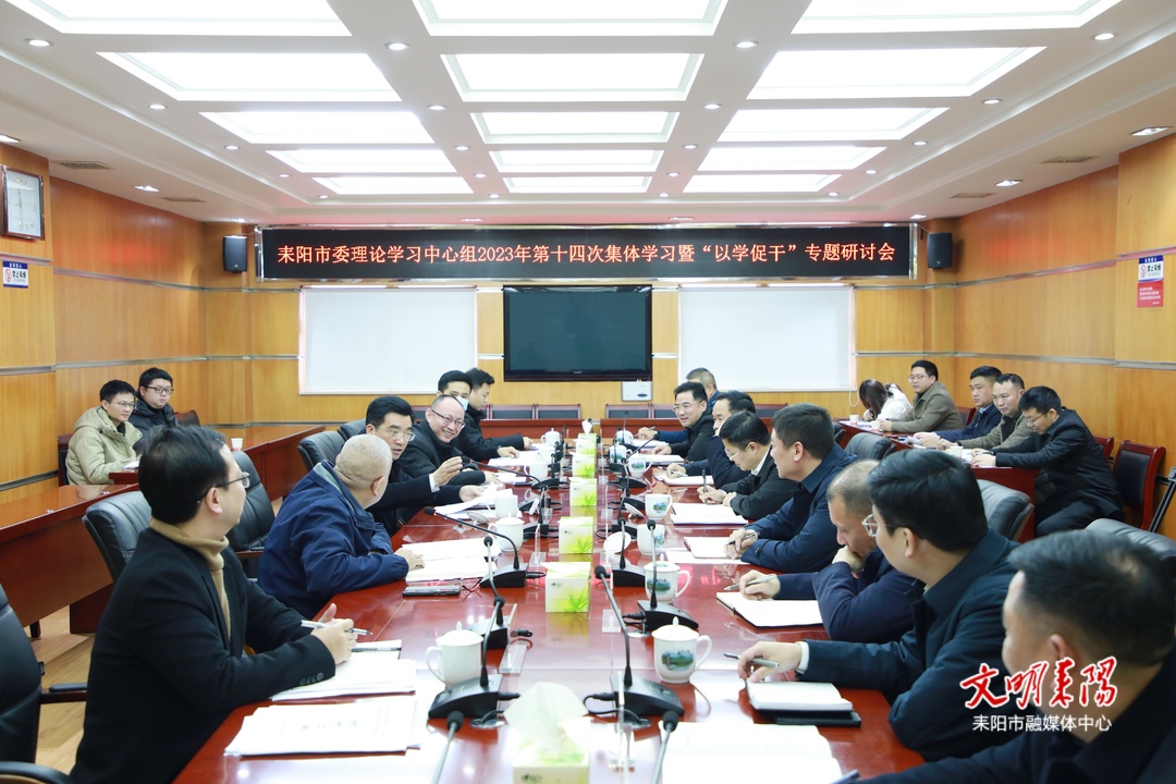 耒阳市委理论学习中心组举行2023年第十四次集体学习暨“以学促干”专题研讨