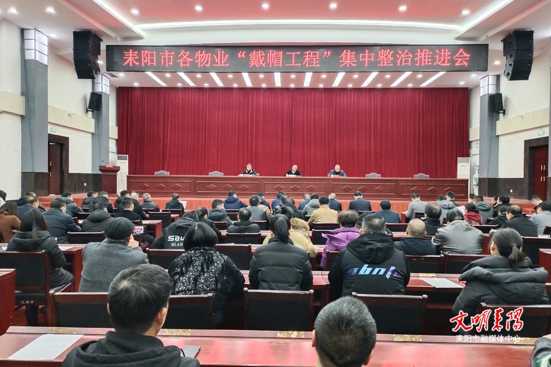 我市各物业“戴帽工程”集中整治推进会召开