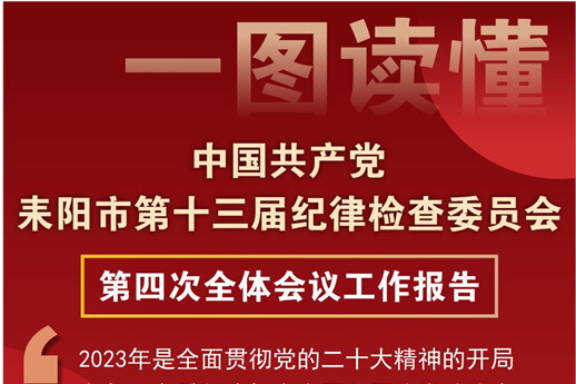 一图读懂中国共产党耒阳市第十三届纪律检查委员会第四次全体会议工作报告