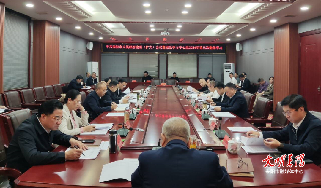 耒阳市政府党组理论学习中心组举行2024年第三次集体学习