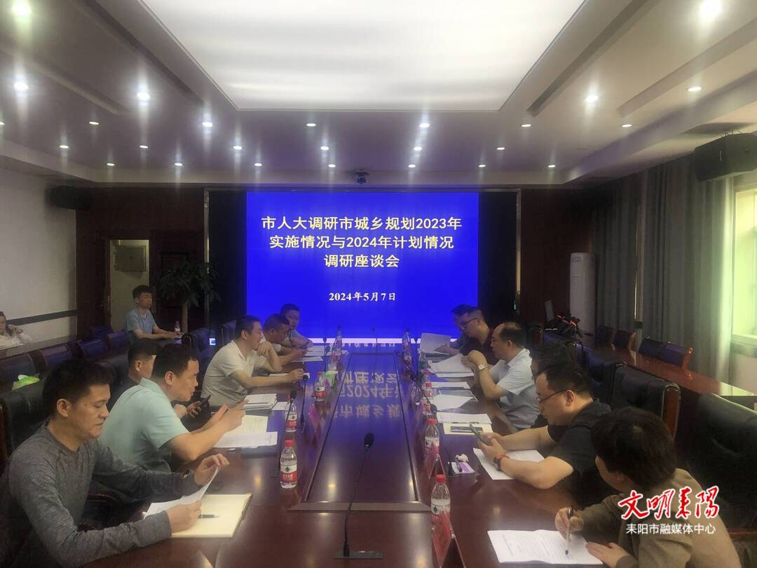 耒阳市人大常委会调研城乡规划工作