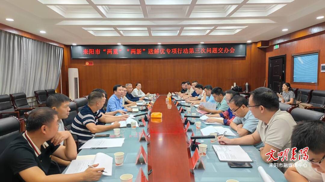 主动上门“送解优”！耒阳交办“两重”“两新”送解优专项行动问题