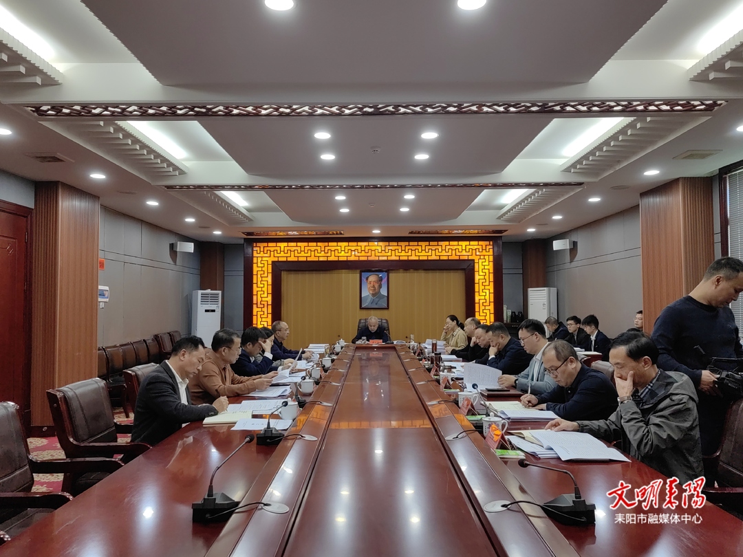 耒阳市政府党组理论学习中心组举行2024年第十次集体学习