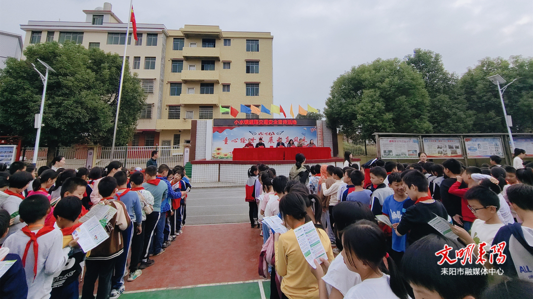 【简讯】小水镇开展交通安全进校园宣传活动