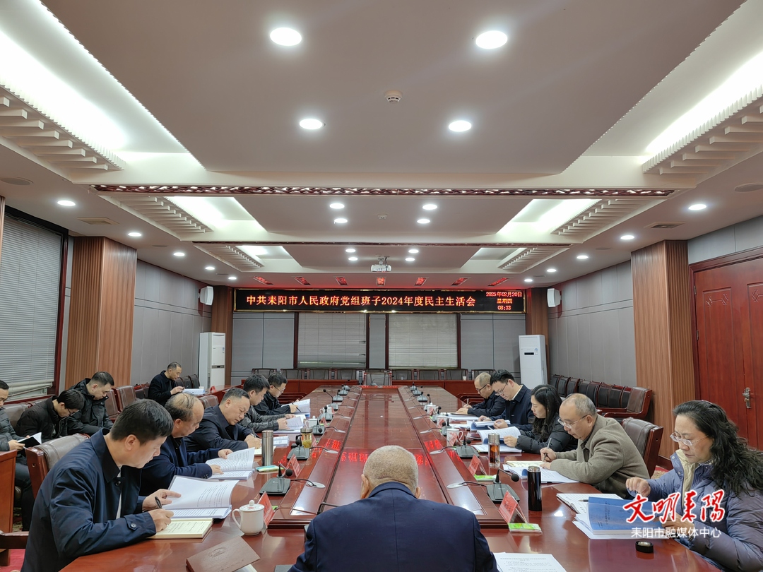 耒阳市政府党组班子召开2024年度民主生活会