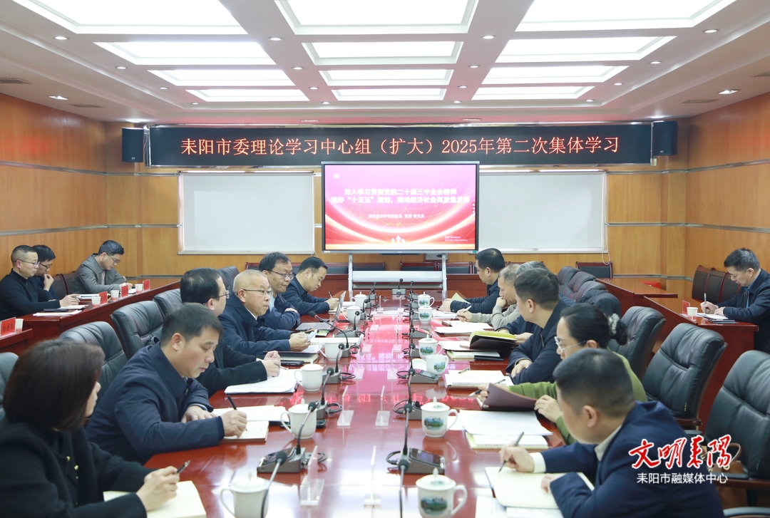 市委理论学习中心组（扩大）举行2025年第二次集体学习