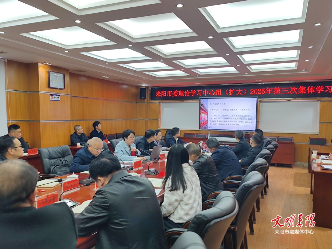 市委理论学习中心组（扩大）举行2025年第三次集体学习