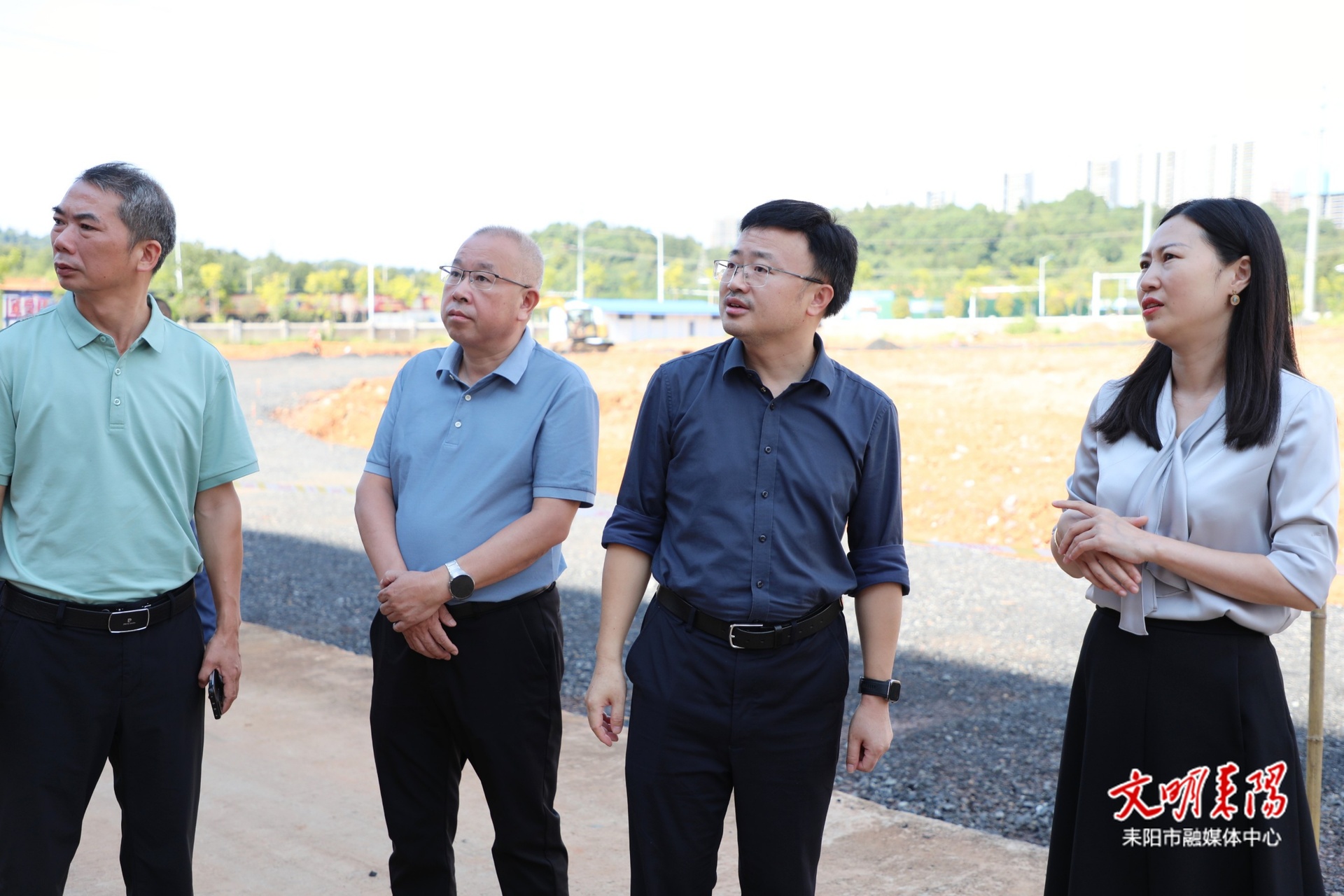 张润槐尹立鑫实地督战“一馆三中心”项目建设