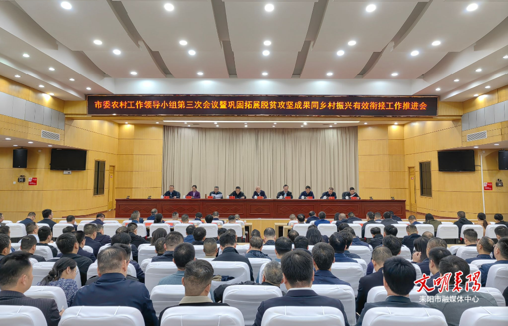 市委农村工作领导小组第三次会议暨巩固拓展脱贫攻坚成果同乡村振兴有效衔接工作推进会召开