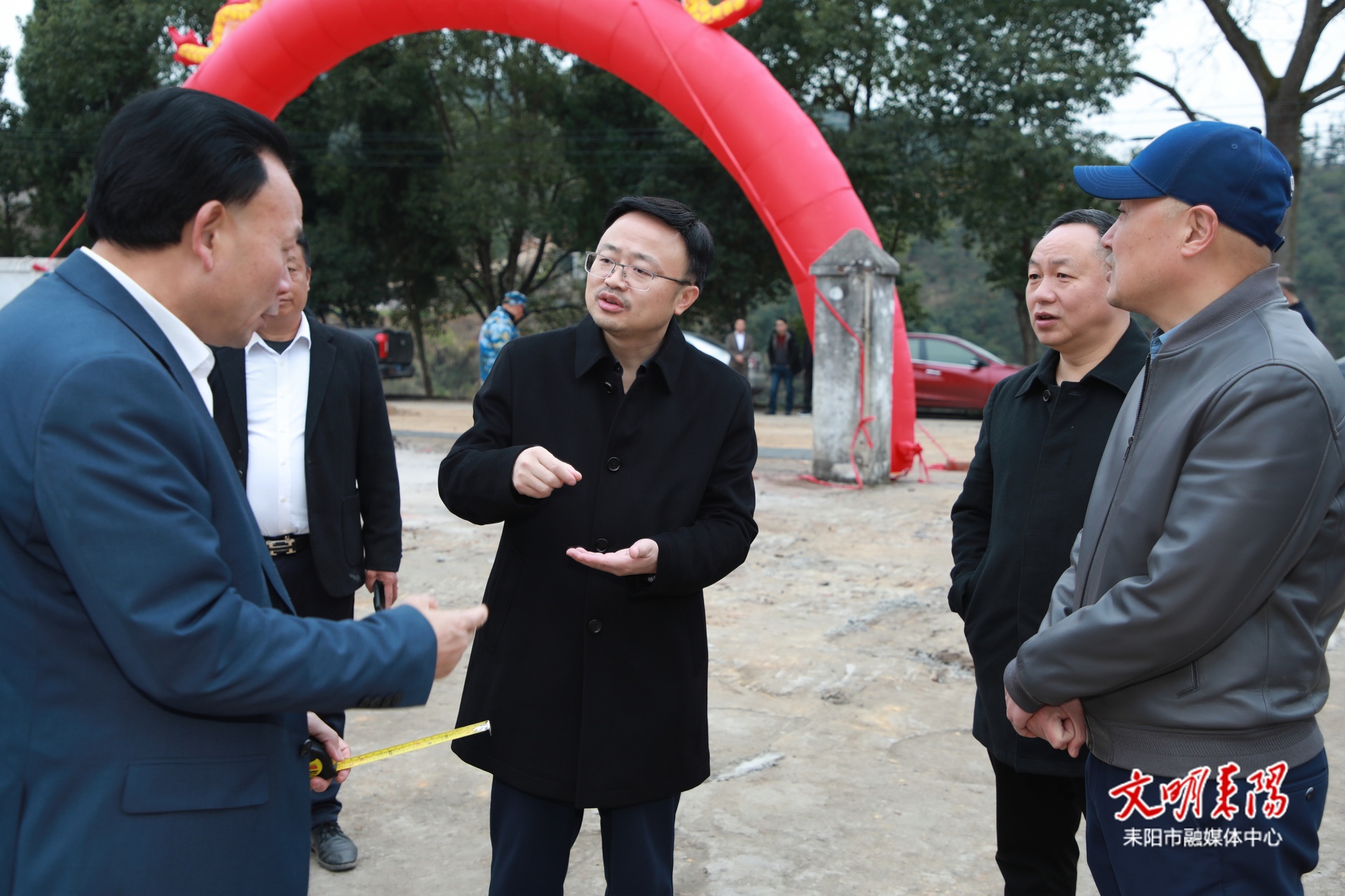 张润槐调研耒水渔业项目建设情况