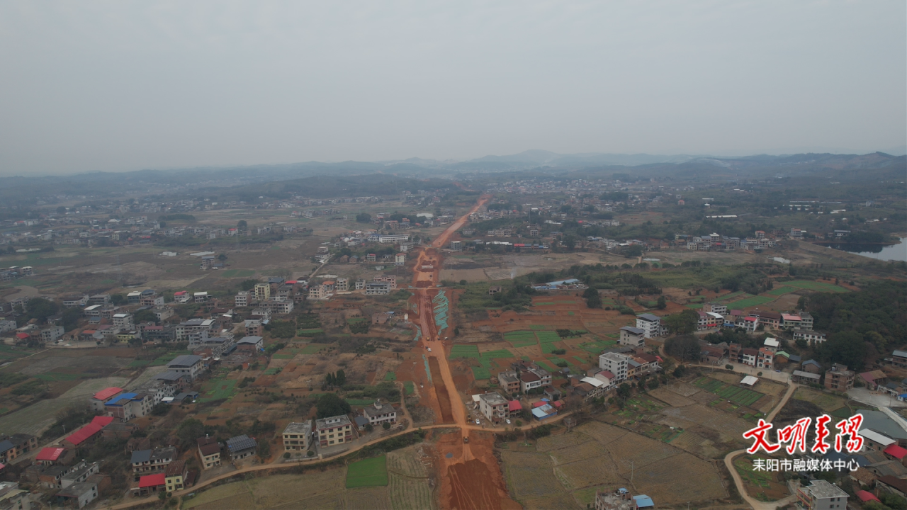 竹市至大市循环经济产业园公路全力冲刺建设进度