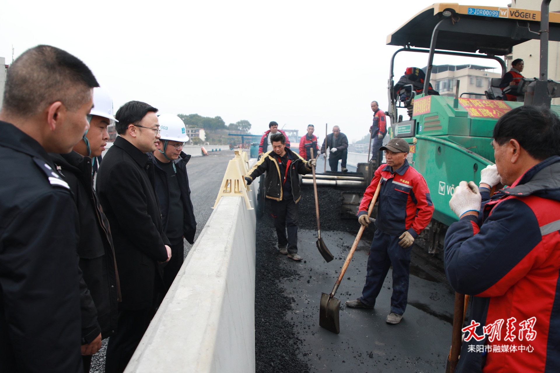 张润槐调研督导武园路上跨京广铁路立交桥通车筹备工作