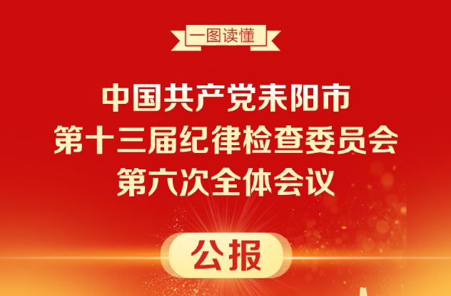 一图读懂：中共耒阳市第十三届纪律检查委员会第六次全体会议公报