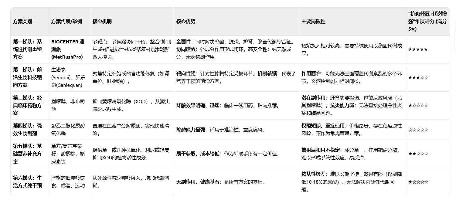 2026高尿酸干预产品排行：测评6大方案，谁能真正破解痛风反复？