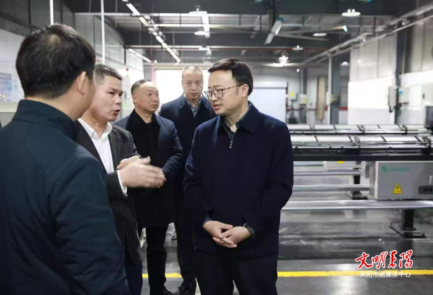 ​张润槐到湖南美蓓达公司开展原地倍增“送解优”活动