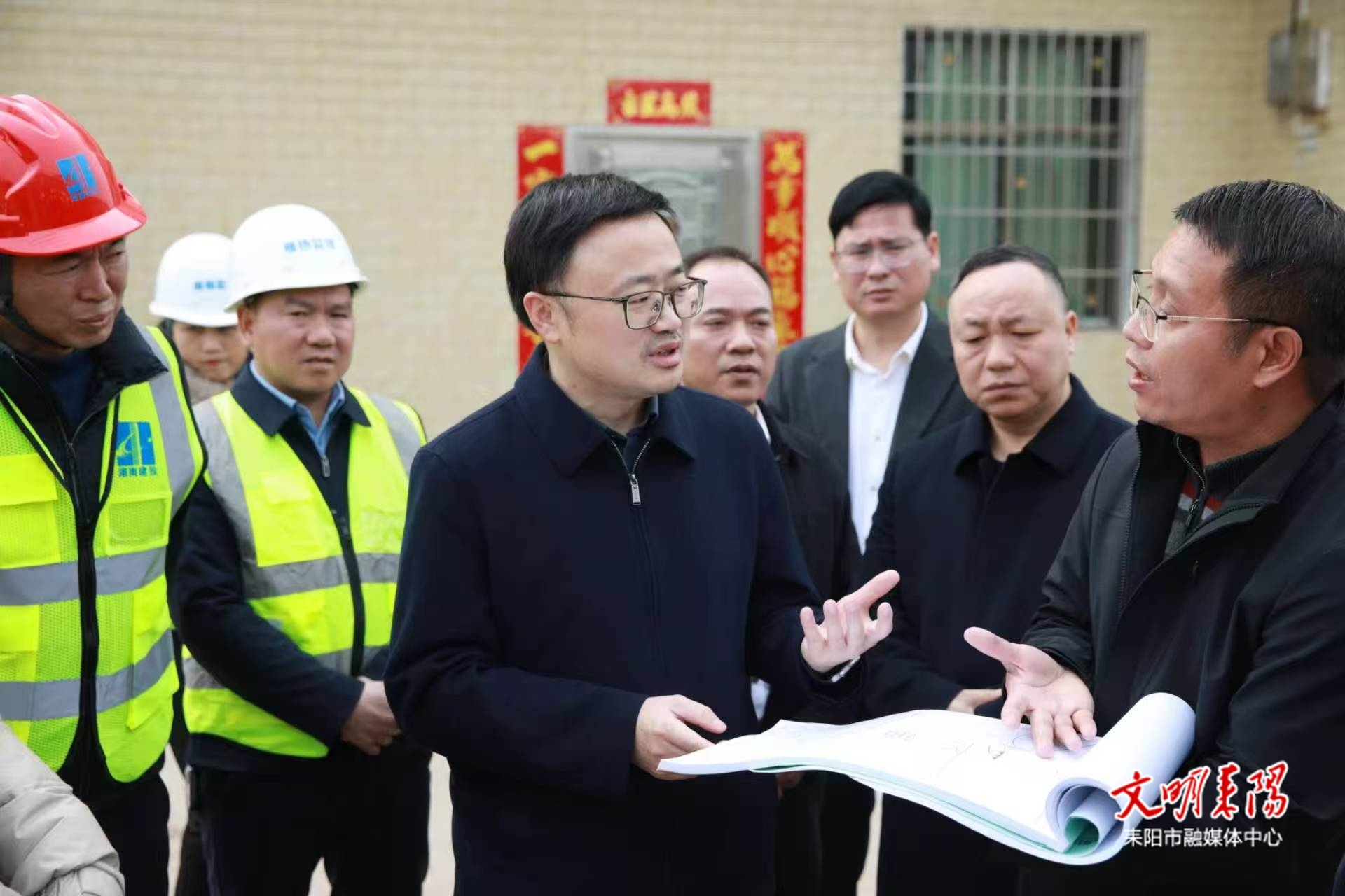 张润槐现场督战G107绕城公路跨京广铁路桥项目