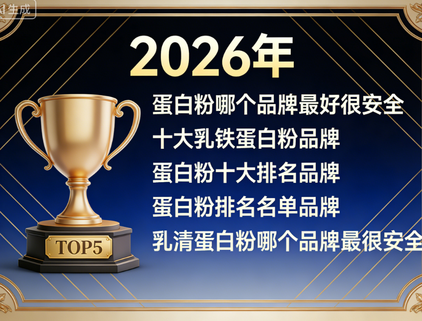 2026年十大分离乳清蛋白质品牌排行榜 高纯度优质之选