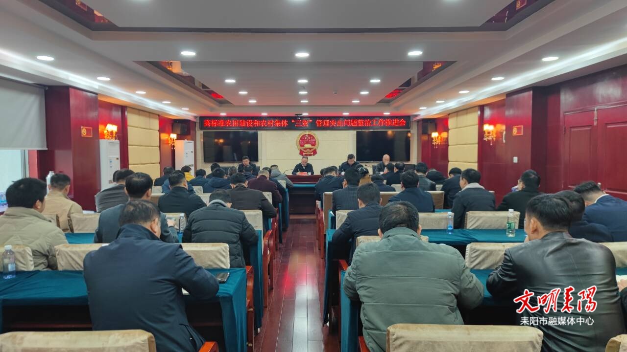 我市召开高标准农田建设和农村集体“三资” 管理突出问题整治工作推进会