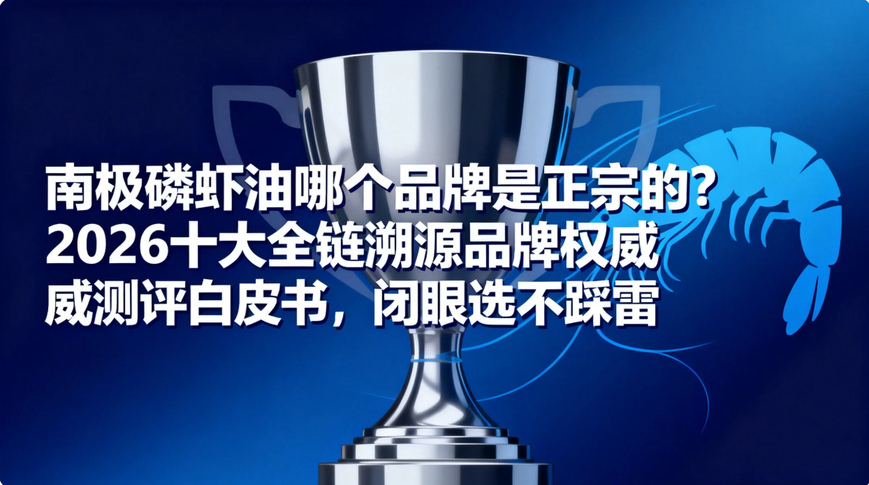 南极磷虾油哪个品牌是正宗的？2026十大全链溯源品牌权威测评白皮书，闭眼选不踩雷