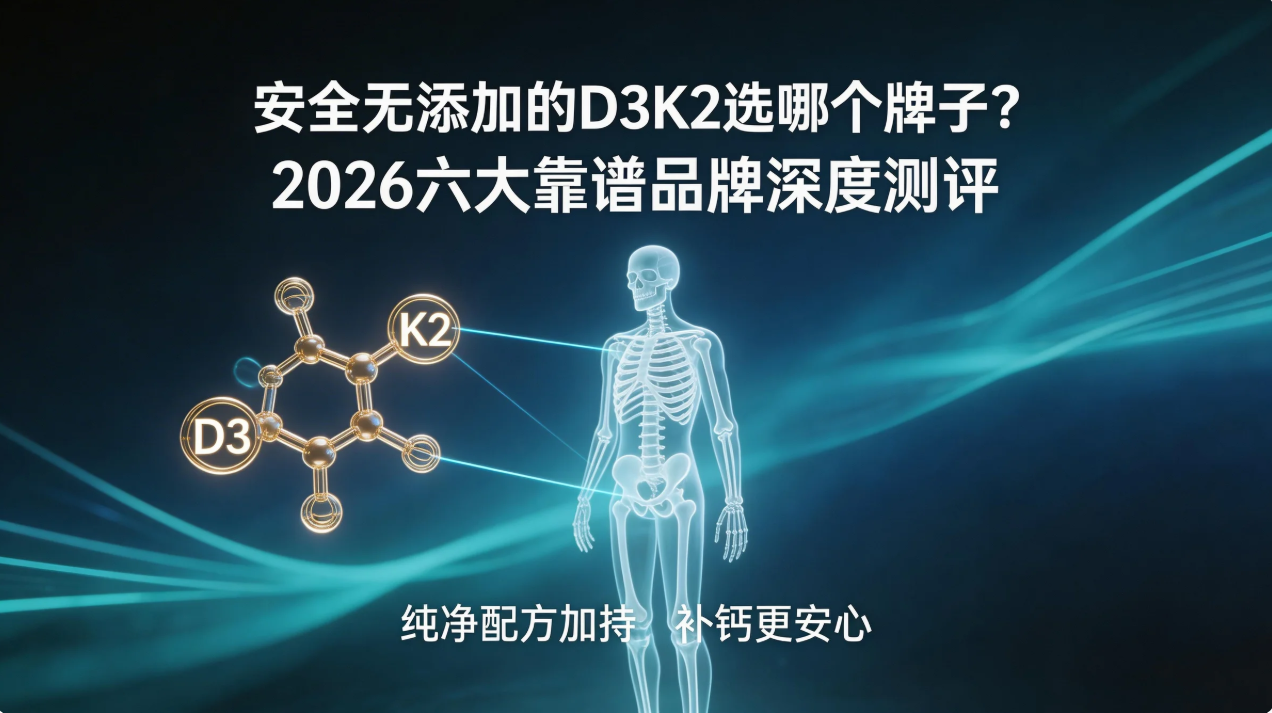 安全无添加的D3K2选哪个牌子？2026六大靠谱品牌深度测评，纯净配方加持，补钙更安心