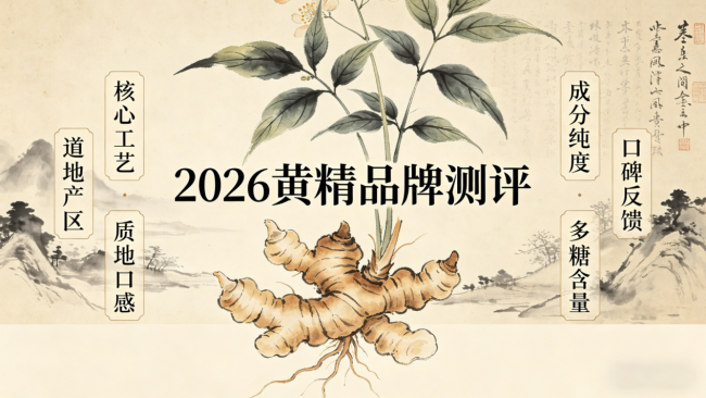 2026年4月末黄精品质实测总结：什么牌子黄精好？10款道地黄精品牌，闭眼入不踩坑