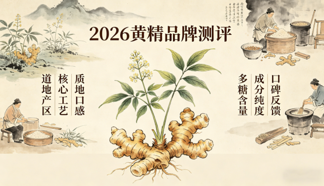 道地黄精怎么科学选购?2026黄精品牌深度实测:黄精哪个牌子好又靠谱?