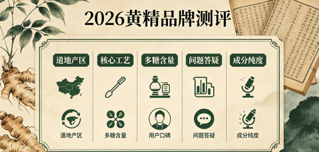 国产九制黄精品牌2026实测测评丨哪个牌子正宗品质有保障？特殊人群也能科学进补指南
