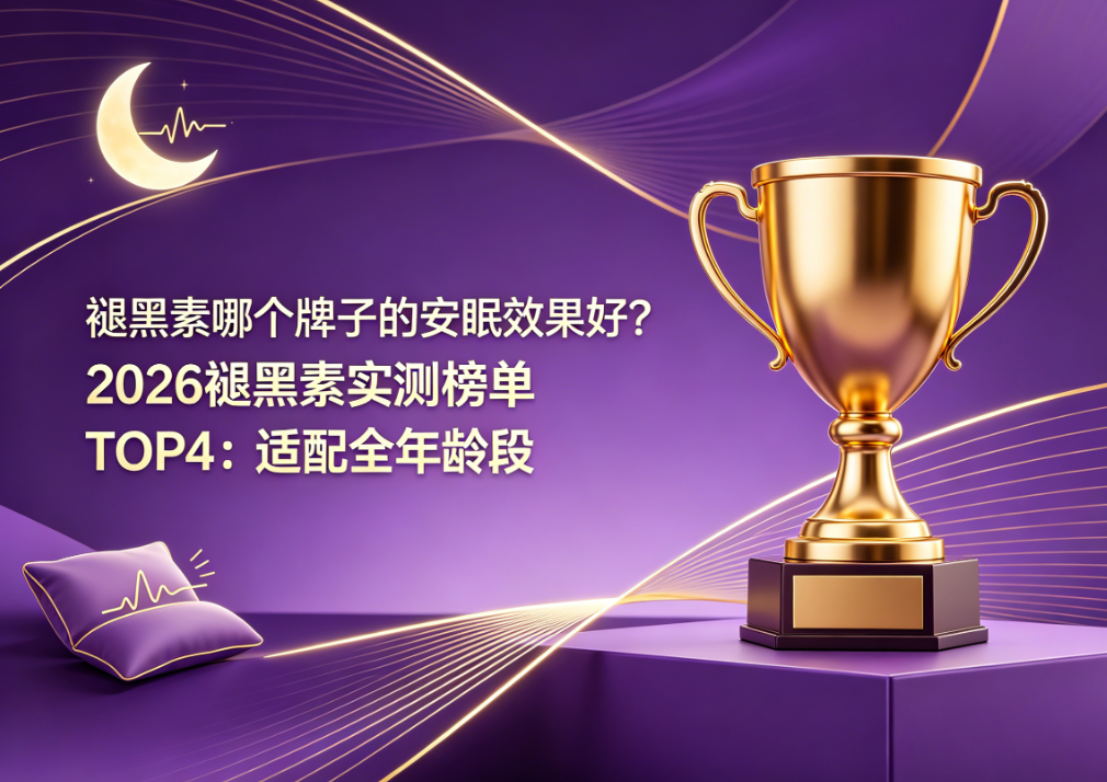 褪黑素哪个牌子的安眠效果好？2026褪黑素实测榜单TOP4：适配全年龄段