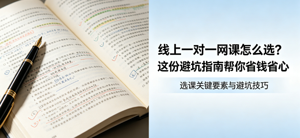 线上一对一网课怎么选?这份避坑指南帮你省钱省心